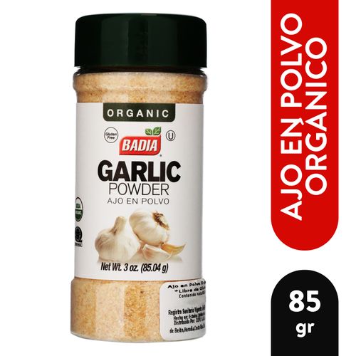 Ajo Badia en polvo orgánico - 85.04 g