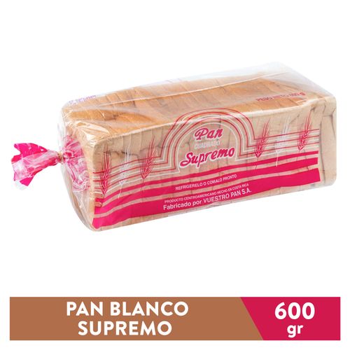 Pan cuadrado Supremo blanco - 600 g