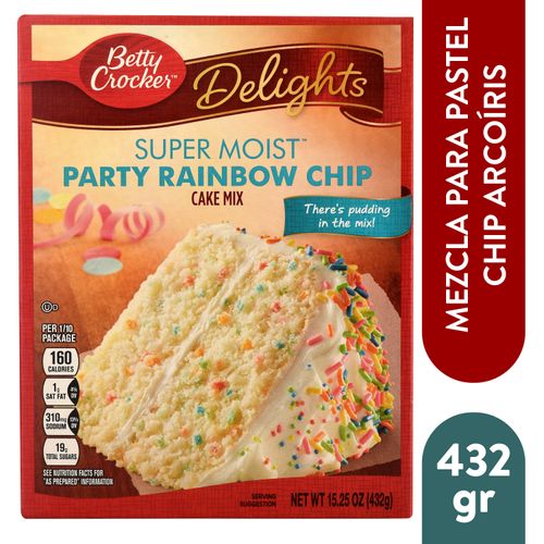 Pastel Betty Crocker Arco Iris - 432 g