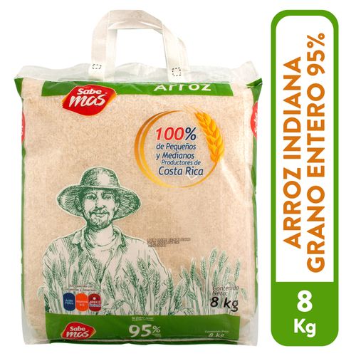 Arroz Indiana 95% Grano Entero -8000gr