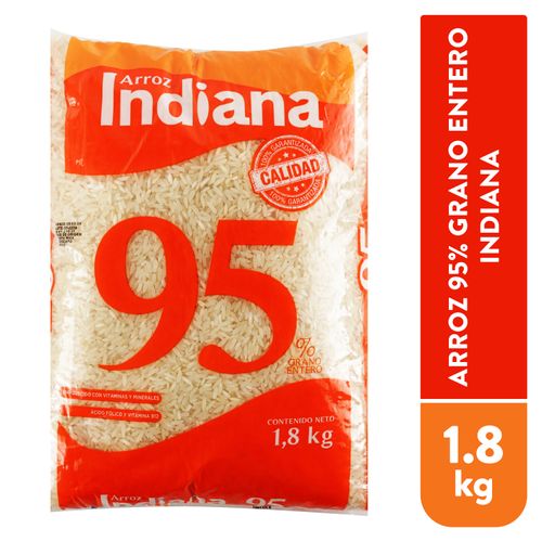 Arroz Indiana 95% grano entero - 1800 g