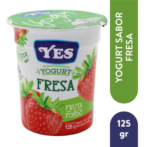 Yogurt Yes Cremoso Fruta Al Fondo Fresa - 125gr