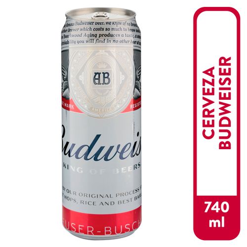 Cerveza Budweiser Lata - 740ml