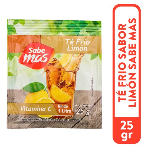 Bebida Sabemas en polvo té de limón - 25 g