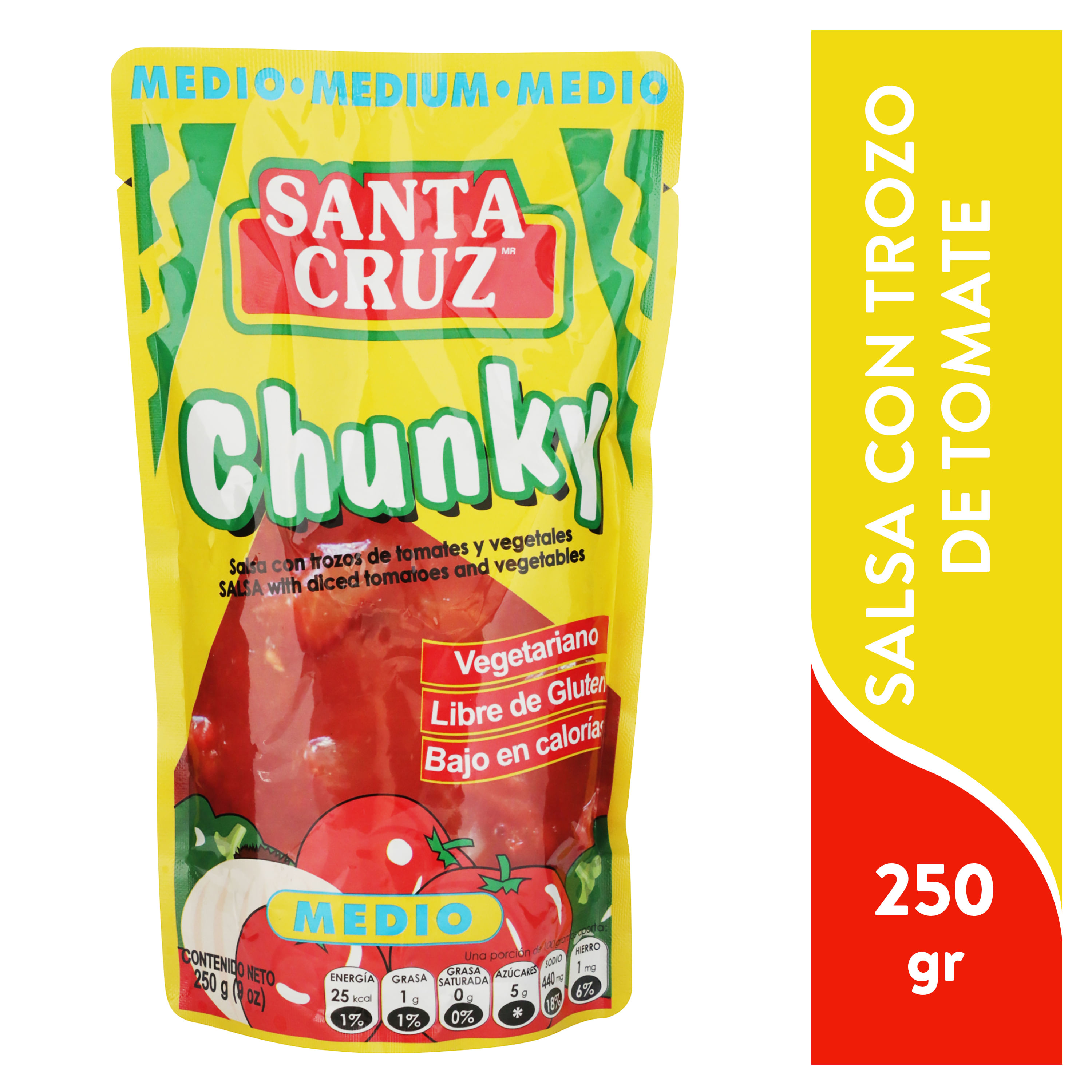 Comprar Salsa Santa Cruz Chunky Media 250gr Walmart Costa Rica