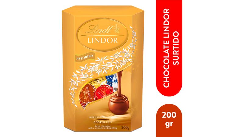 Comprar Chocolate Lindt Lindor Cornet Bombon Surtido - 200gr