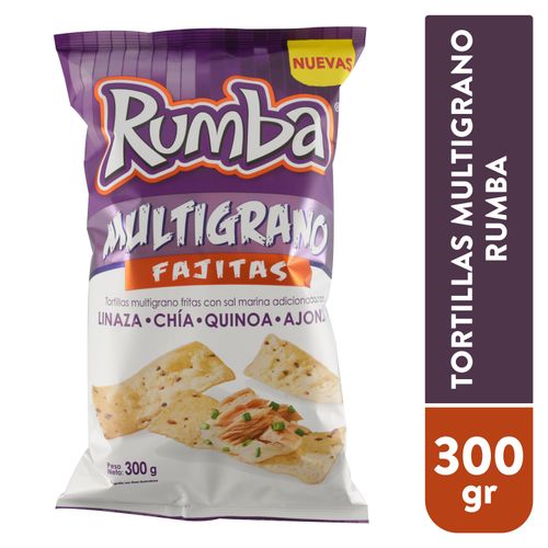 Tortillas Rumba multigrano fritas con sal marina - 300 g