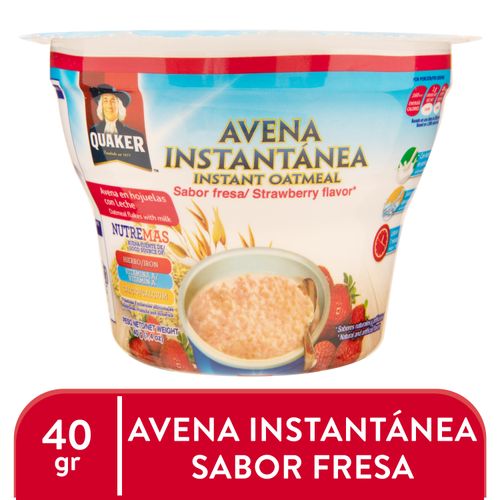 Avena Quaker instantánea sabor fresa - 40 g