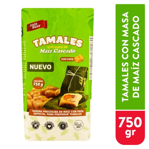 Harina Insta Masa maíz cascado para tamales con papa - 750 g