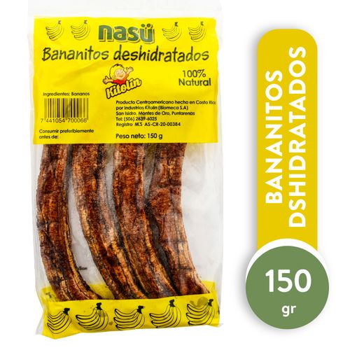 Bananitos Deshidratados Nasu 150 Gr