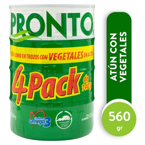 Atþn C Veget Pronto 4 Pack 560G