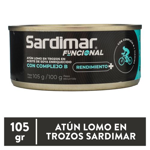 Atún Sardimar funcional trozos en aceite de soya enriquecido - 105 g