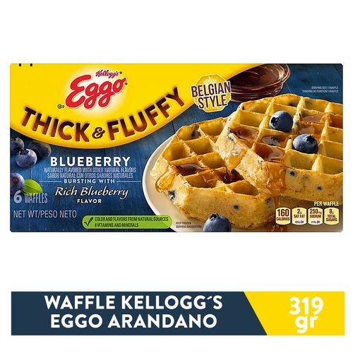 Waffle Eggo Arandano Thick Fluffy -330gr