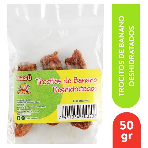 Bananitos Nasu deshidratados en trozos - 50 g