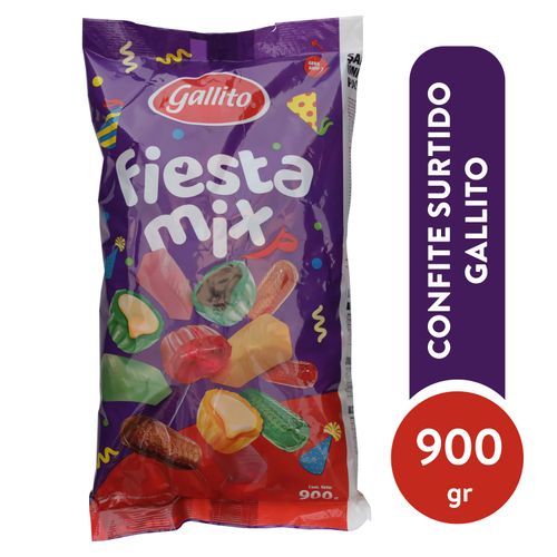 Confite Gallito fiesrta mix surtido bolsa - 900 g