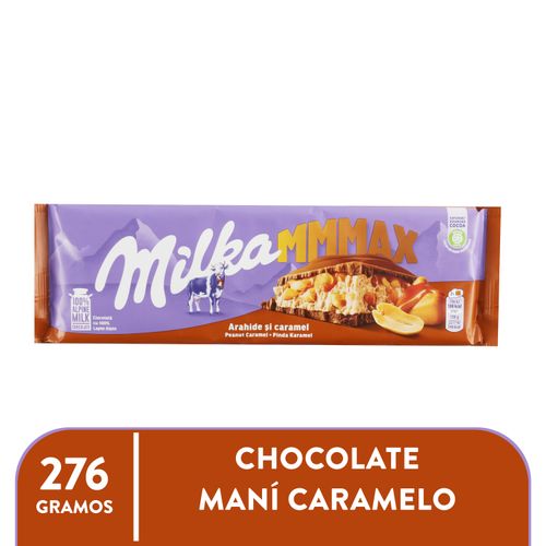 Chocolate Milka maní y caramelo - 276 g