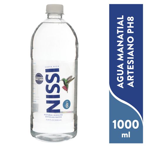 Agua Nissi Manatial Artesiano PH8 -1000 ml