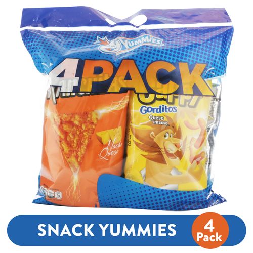 Snack Yummies Surtido 4 Pack -605 gr