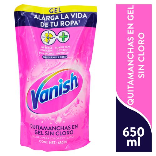 Quitamanchas Vanish Gel Rosa Doypack -650ml