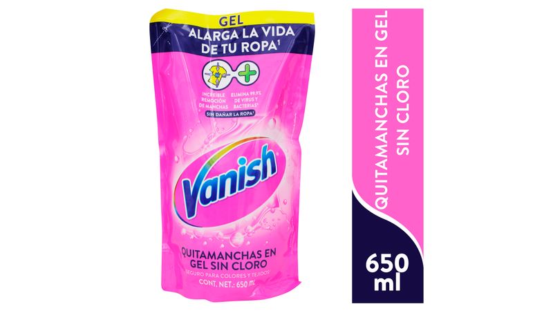 Comprar Quitamanchas Vanish Gel Rosa Doypack -650ml