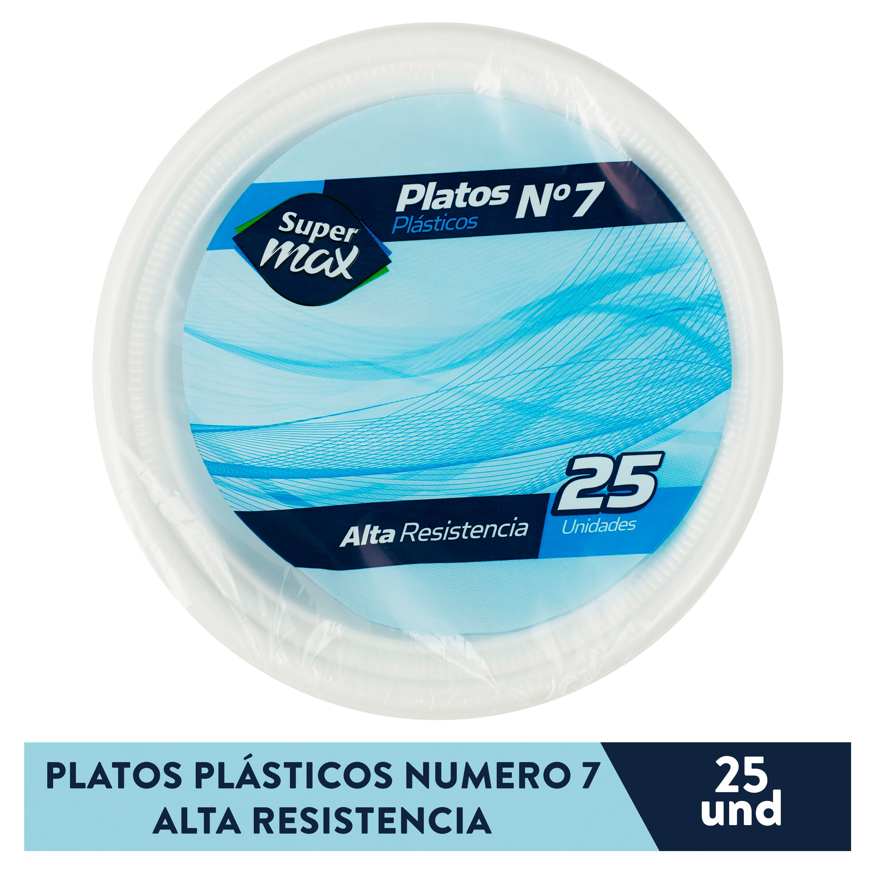 Comprar Plato Super Fom Desechable N7 - 25 Unidades