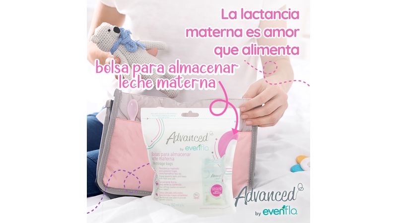 Bolsas almacenadoras para leche materna Advanced by Evenflo, 25 piezas