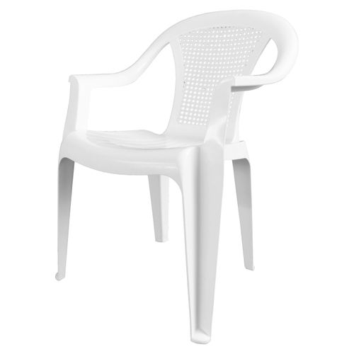 Silla plástica Megaplast color blanco