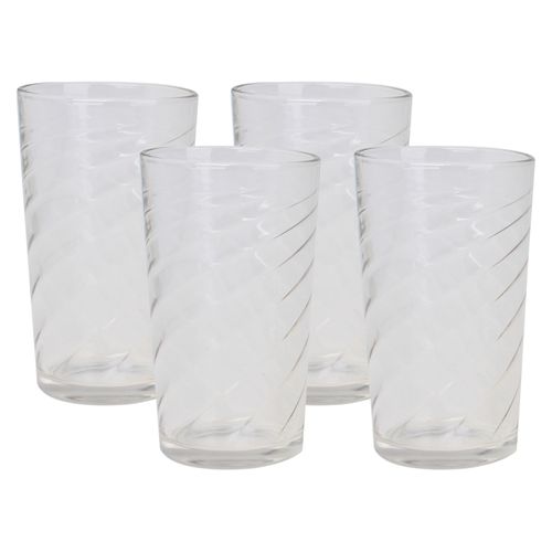 Set De 4 Vasos 14 Oz Espiral Mainstays