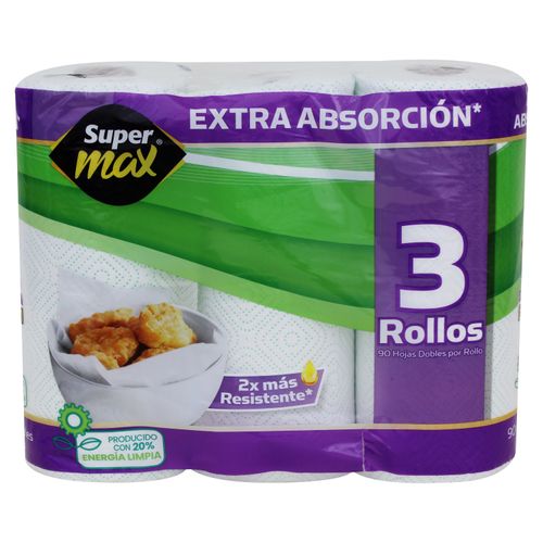 Toallas de cocina Super Max premium extra absorción - 3 uds