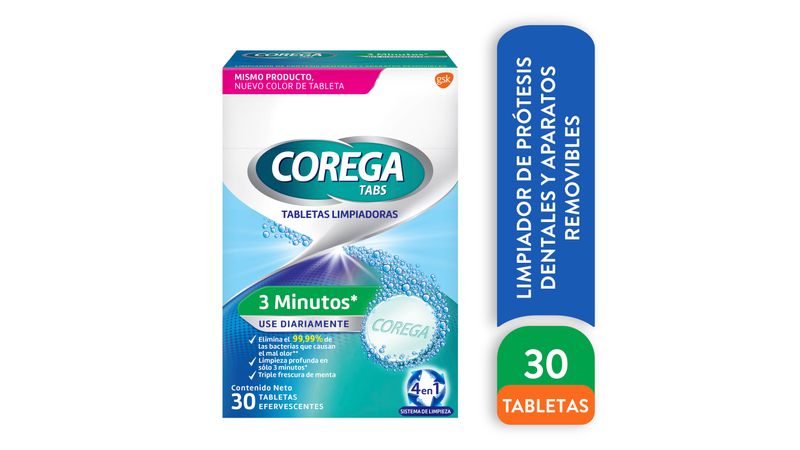 Corega Tabletas Limpiadoras Para Férula Dental y Ortodoncia