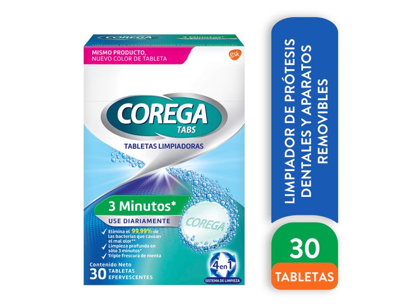 Comprar Limpiador Efervescente Corega Tabs, De Prótesis Dentales Y ...