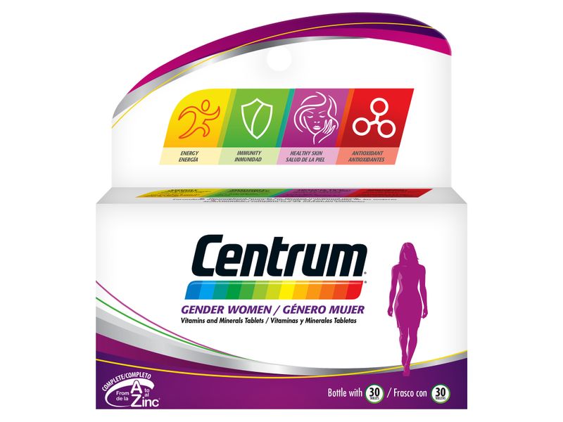 Comprar Multivitamínico Centrum Women, Caja 30 Tabletas | Walmart Costa ...