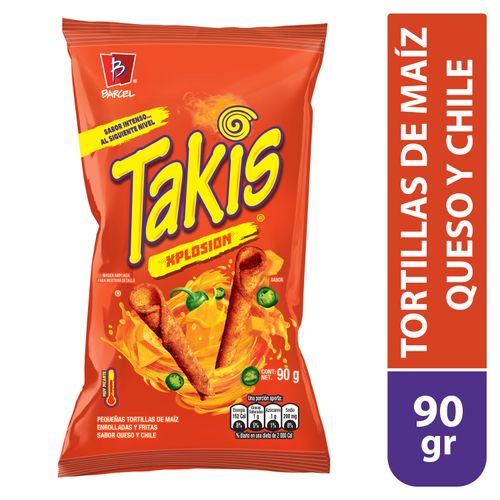 Snack Maíz Barcel Takis Sabor Xplosión Picante - 90 g
