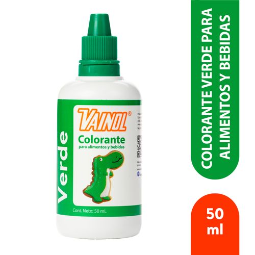 Colorante Vainol Ancla Verde, Para Alimentos Y Bebidas - 50ml