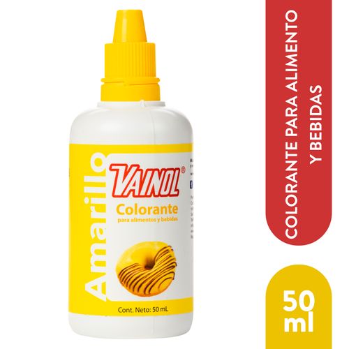 Colorante Vainol Ancla Amarillo, Para Alimentos Y Bebidas - 50ml