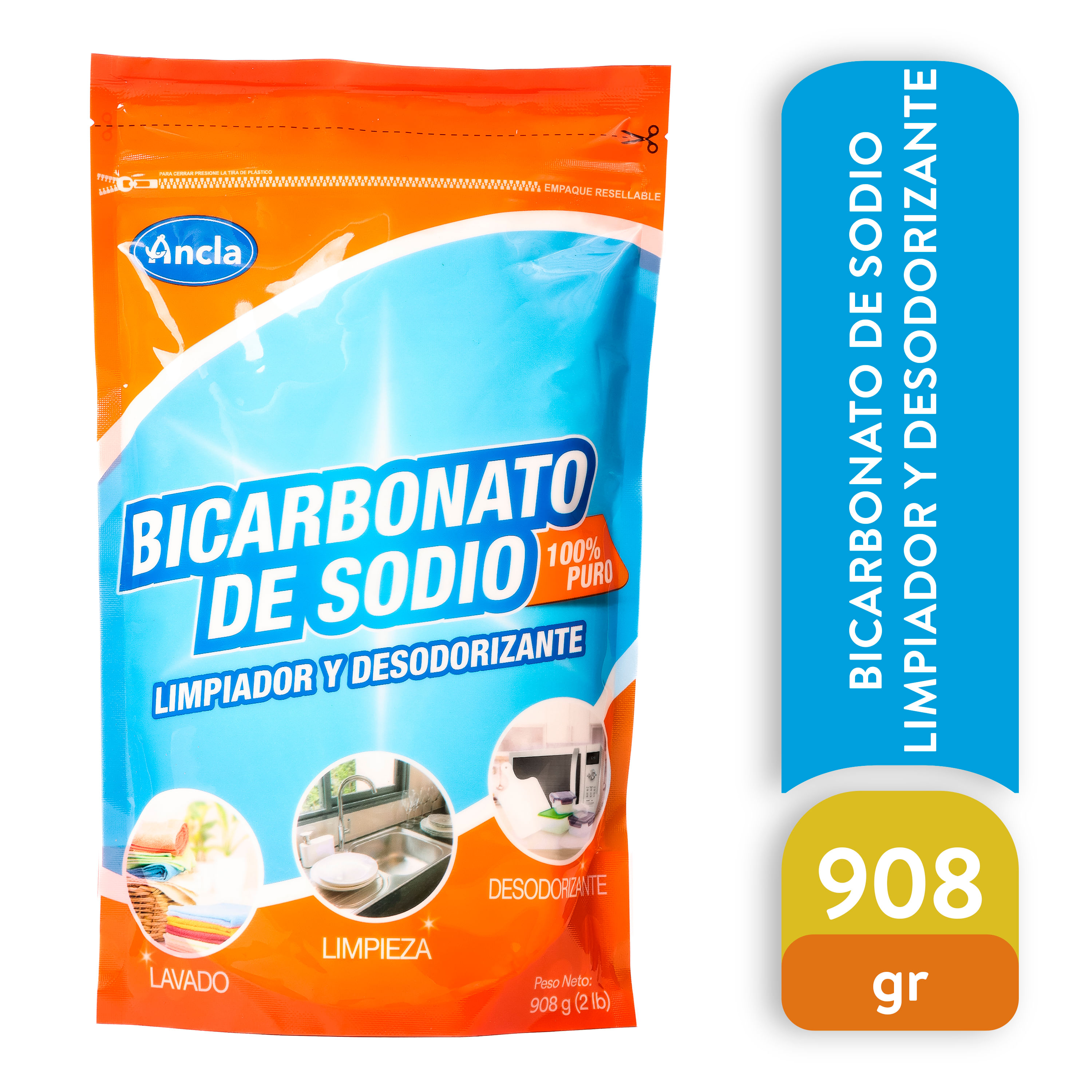 Comprar Bicarbonato De Sodio Ancla Doypack - 908g, Walmart Costa Rica -  Maxi Palí