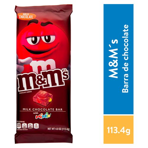Tableta Chocolate M&M's Leche Chocolate -113.4gr