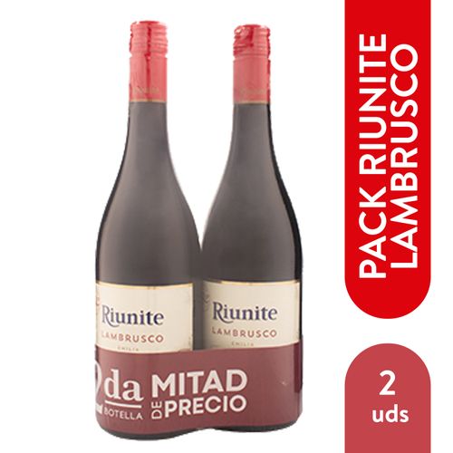 2 Pack Riunite Lambrusco -750ml