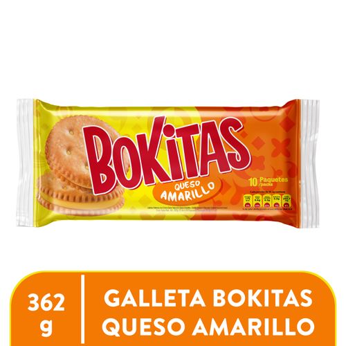 Galleta Pozuelo bokita con queso amarillo - 362 g