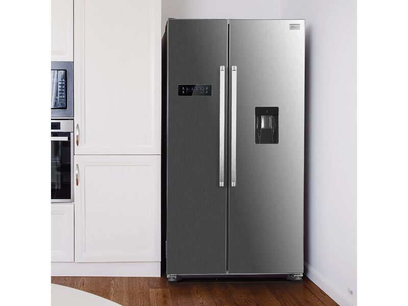 Comprar Refrigerador Side By Side Oster 18 Pies Cubicos Silver Con Dispensador De Agua Walmart 5610