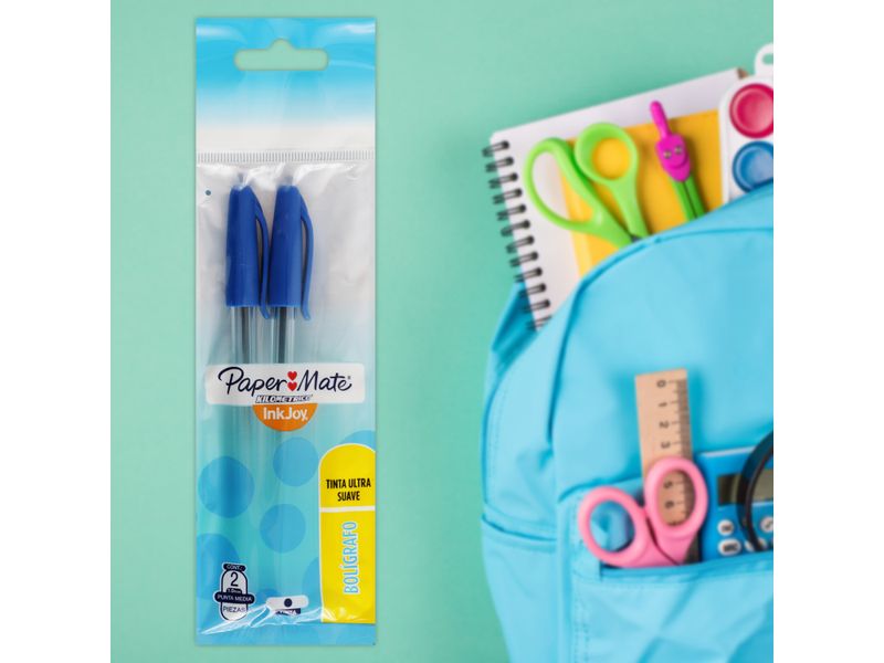 Lapicero-Papermate-Inkjoy100-Azul-Bl2-4-39110