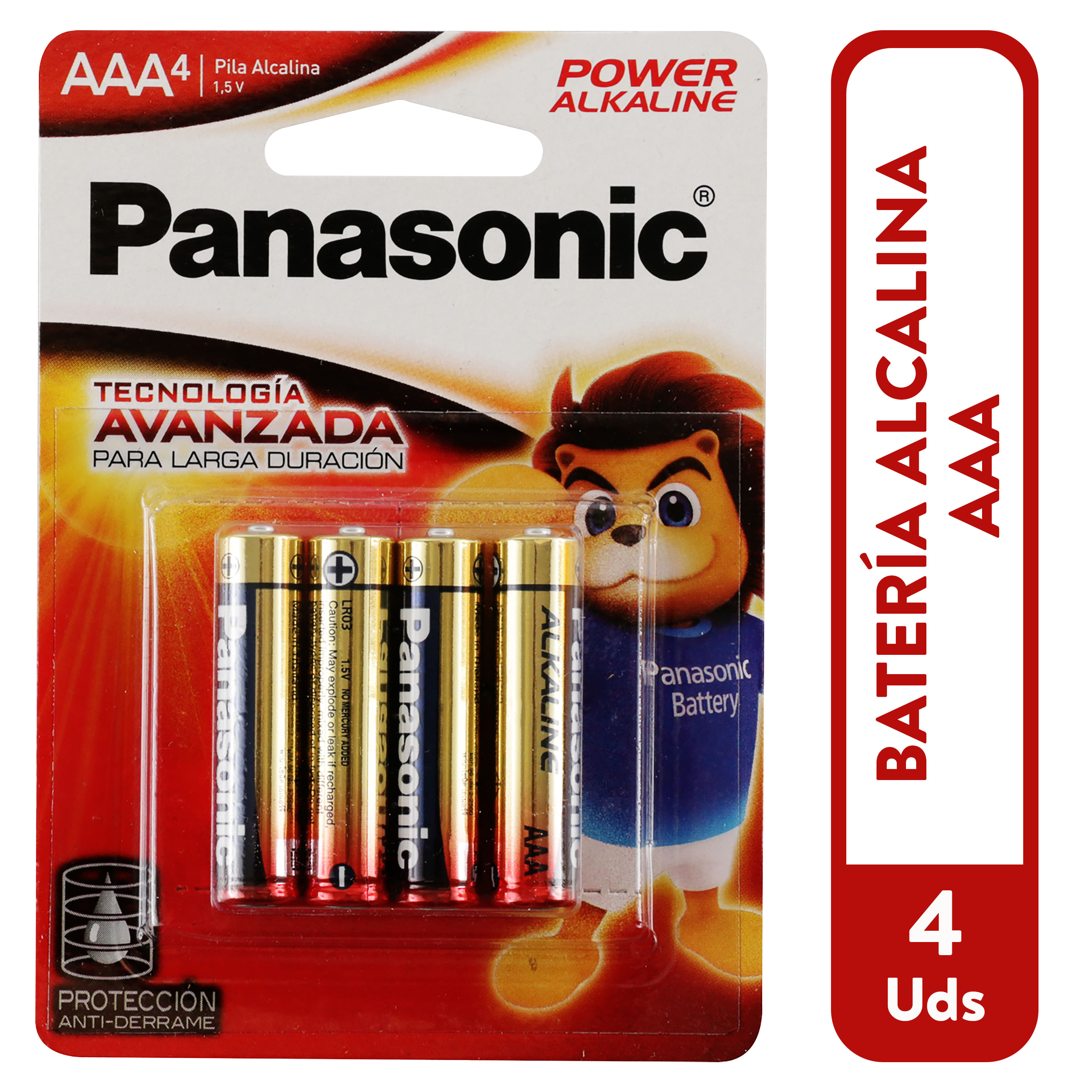 Comprar Pila Panasonic Power Alcalina AAA Bl - 4 Unidades