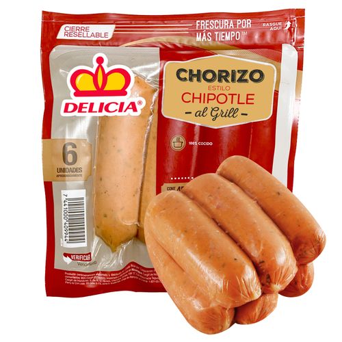 Chorizo Delicia, Chipotle -454g