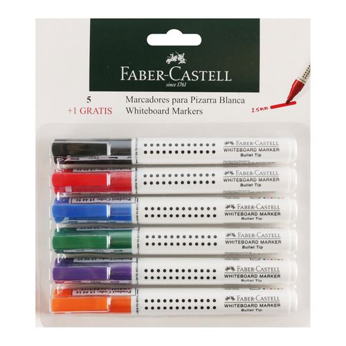 Marcadores para pizarra Faber Castell -4 uds