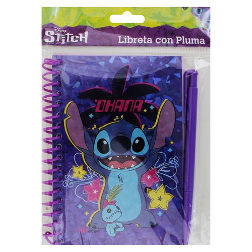 Libreta Disney con diseño color azul + pluma - 60 hojas