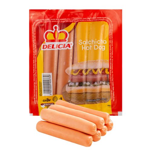 Salchicha Delicia Hot Dog -330gr