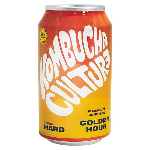 Bebida alcohólica Kombucha hard sabor maracuyá jengibre - 355 ml
