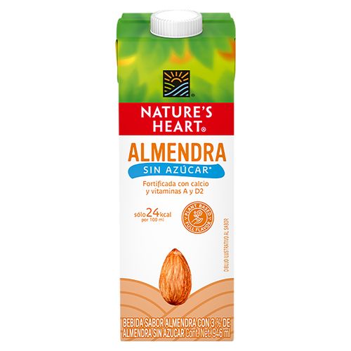 Leche de almendra Nature's Heart sin azúcar - 1 L