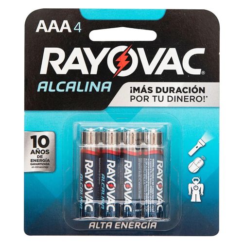 Bateria Rayovac Alcalina Aa4 Aaa4 1ea