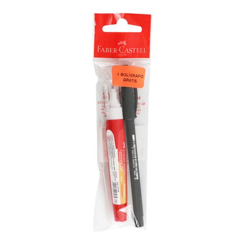 Corrector líquido Faber Castell gratis un bolígrafo